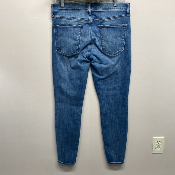 Gap Stretch True Skinny Mid Rise Medium Indigo Denim Jeans 31R - Picture 4 of 15